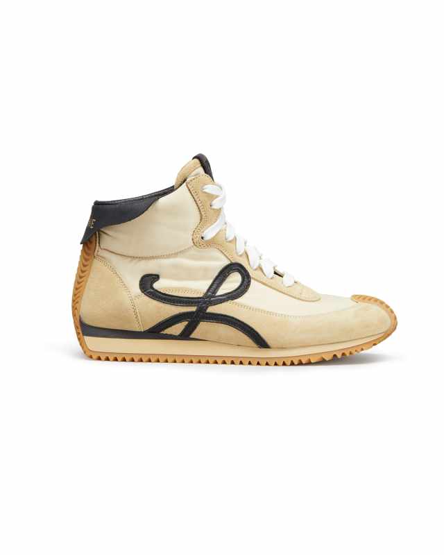 Flow High-Top Retro Runner Sneakers